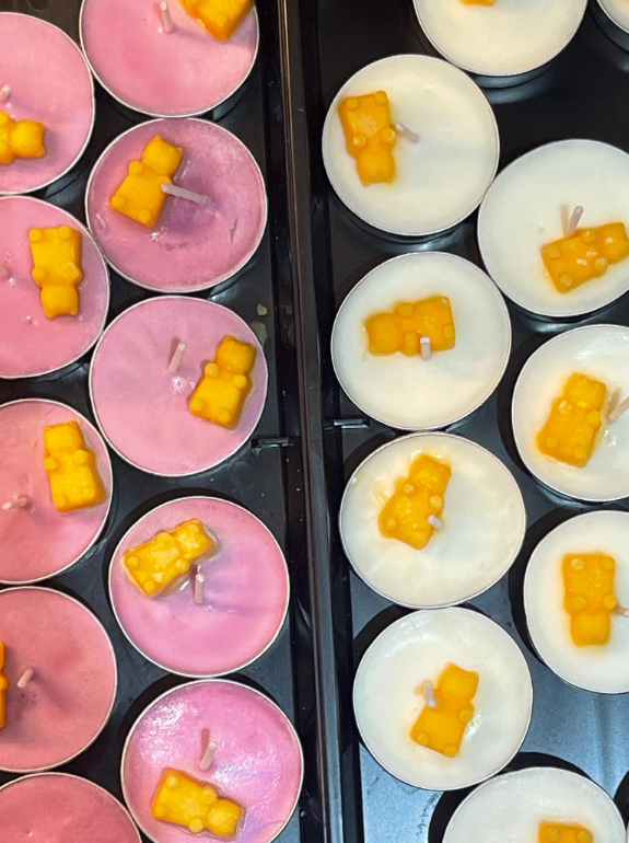 Hot Chocolate & Macaroon With Pumpkin Spice Bear Tea Light | 6 Pack - Image 6