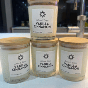 Vanilla Cinnamon Scented Coconut Wax Candle | 145g