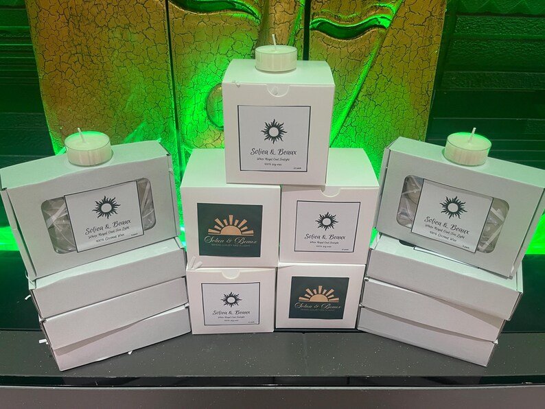 White Royal Oud Scented Tea Light