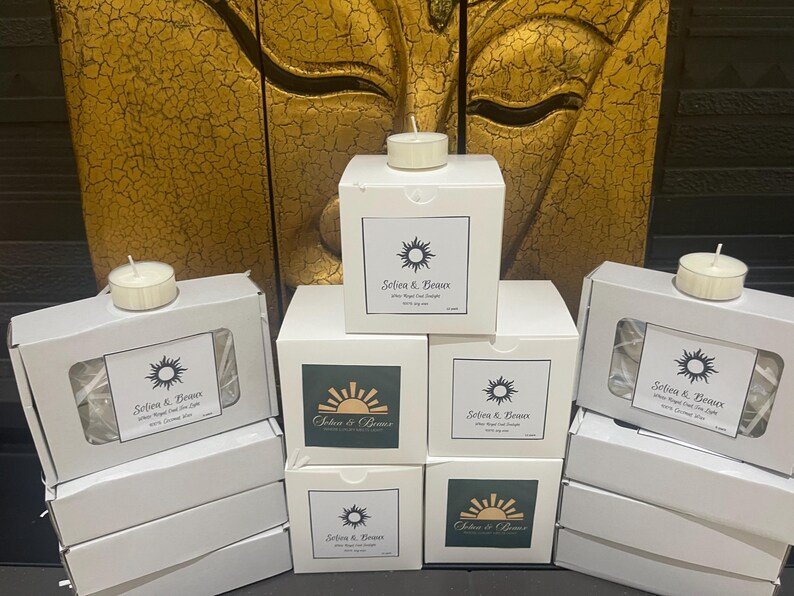 White Royal Oud Scented Tea Light - Image 4